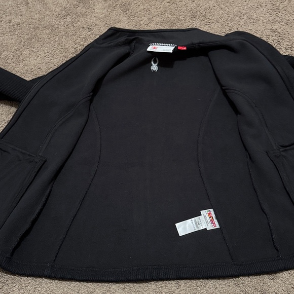 Wmns Spyder ”Core” Zip Up Jacket-Black-Sz L-EUC-Polyester-Zip Pockets - Picture 16 of 16